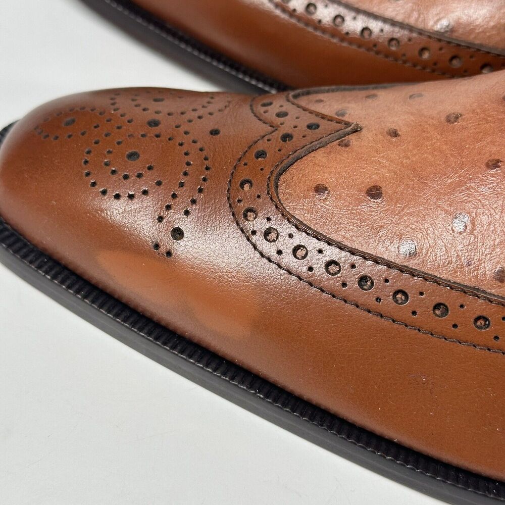 Cerruti Brown Mens Italian Leather Oxford Dress Shoes/ Made in Italy/ 44 - 11 - Picture 7 of 16